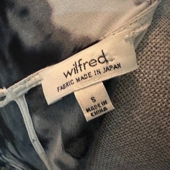 Aritzia Wilfred Abstract Print Myosotis Dress - Picture 4 of 5